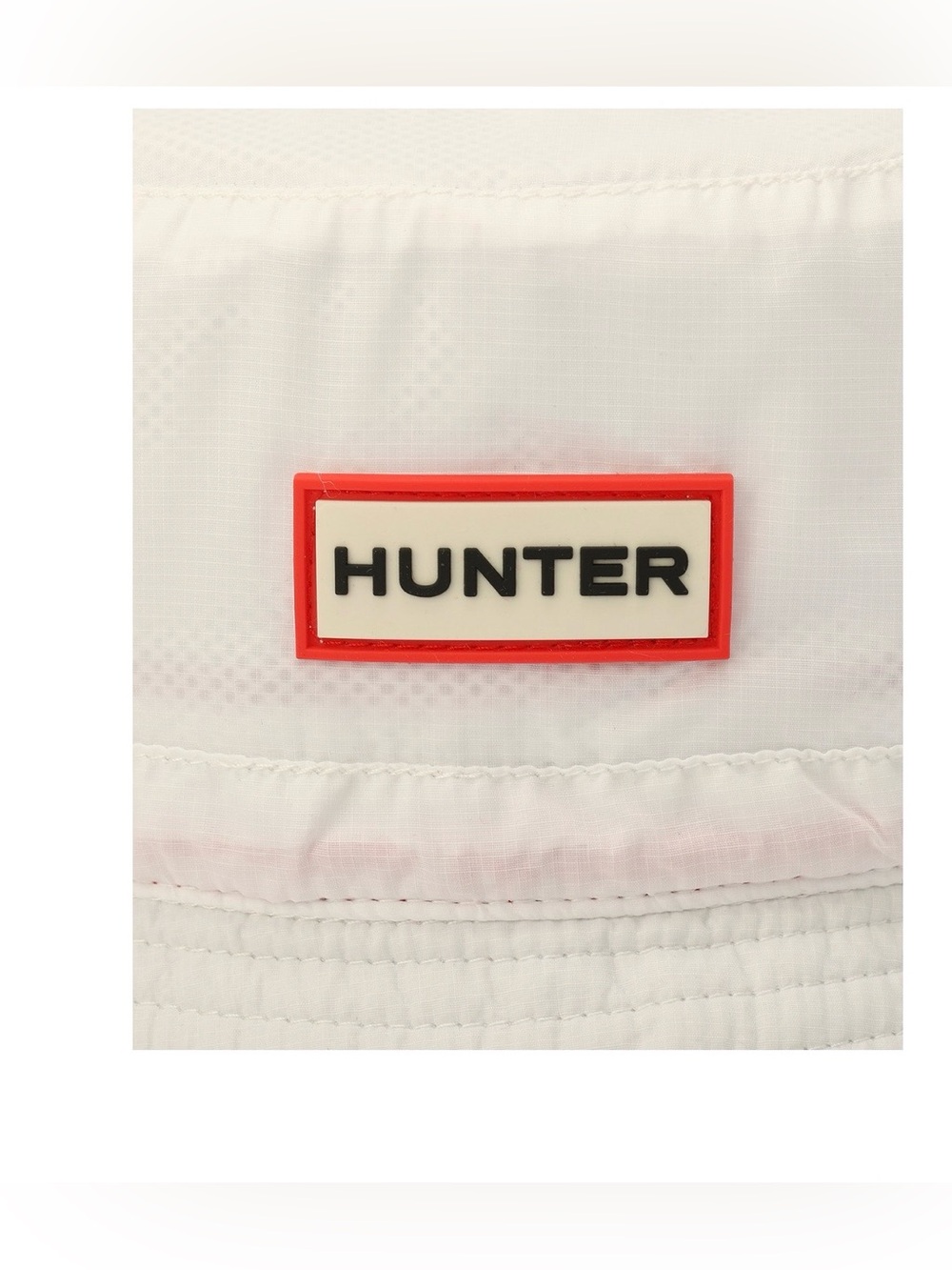 Hunter Ripstop Bucket Hat Women’s White / Off White NWT Packable Nylon Rain Hat - Picture 4 of 9